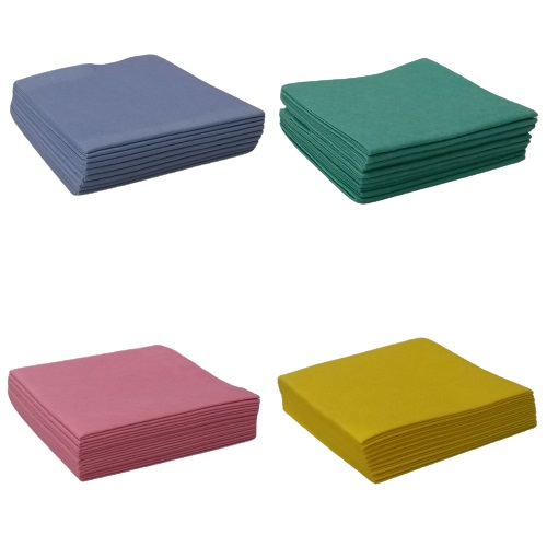 10 Lavettes Non-tissées 38 x40 cm  130gr/m2