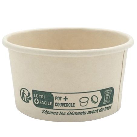 100 pots à sauce en bambou 60ml
