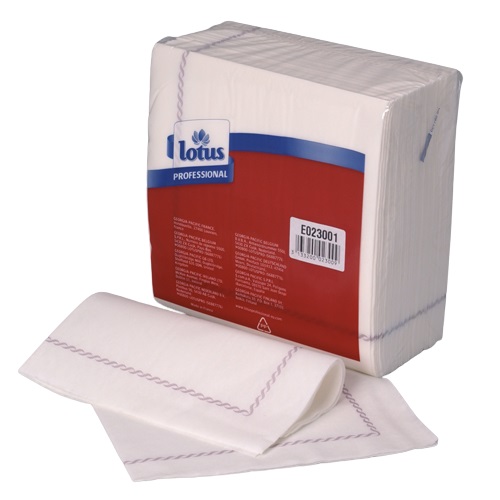 50 serviettes LINSTYLE 40 x40  - Blanches