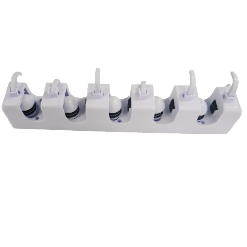 Support accroche 5 manches à balai et 6 crochets