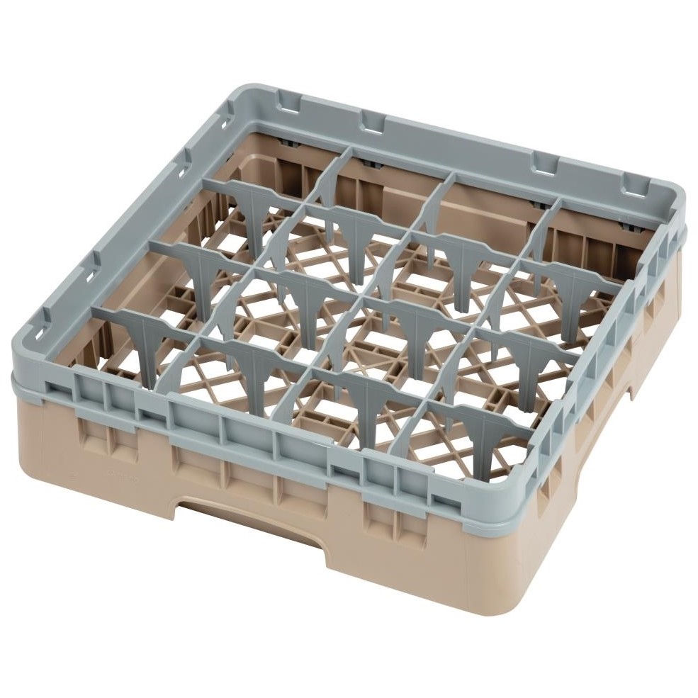 Casier plastique pour 16 verres 500x500mm