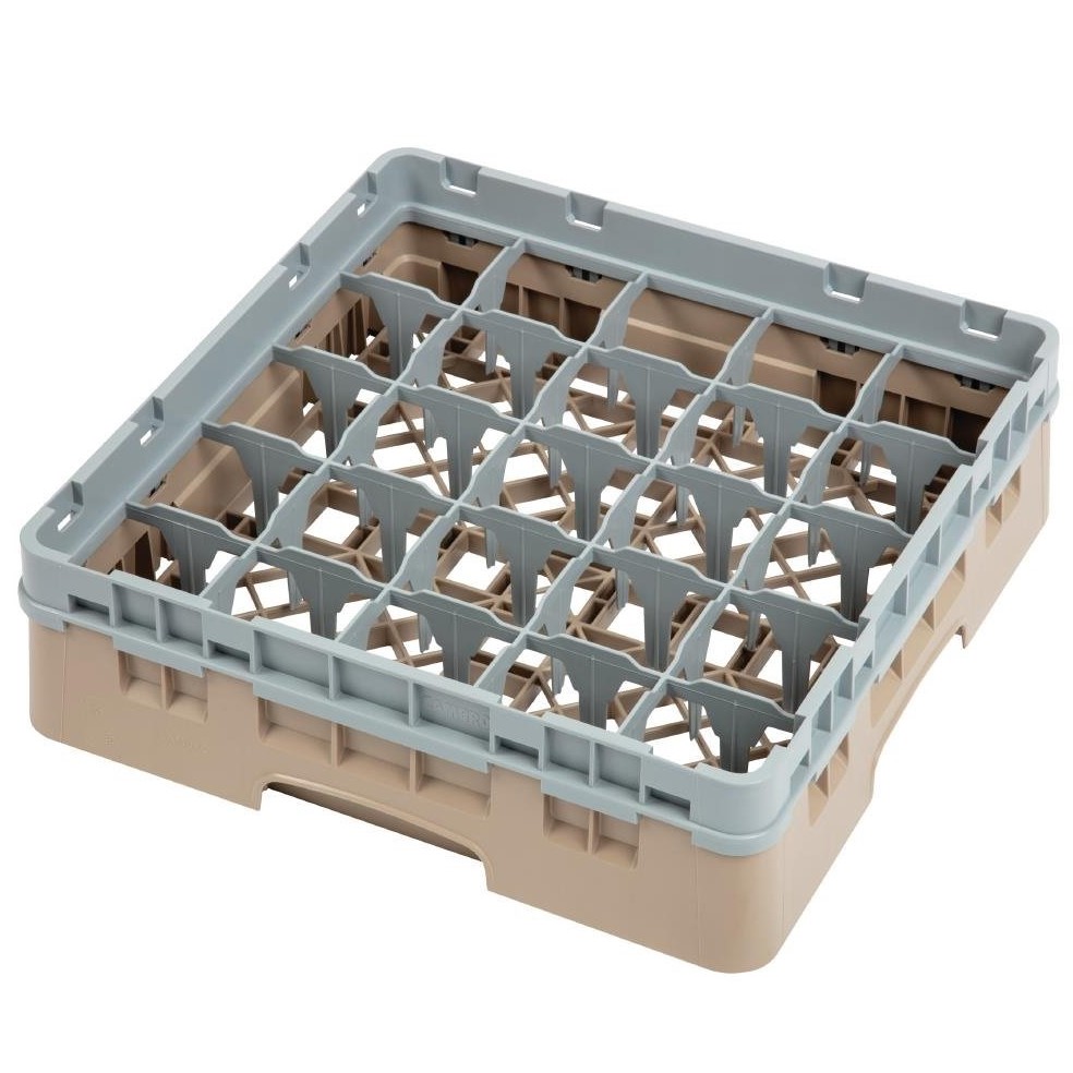 Casier plastique pour 25 verres 500x500mm