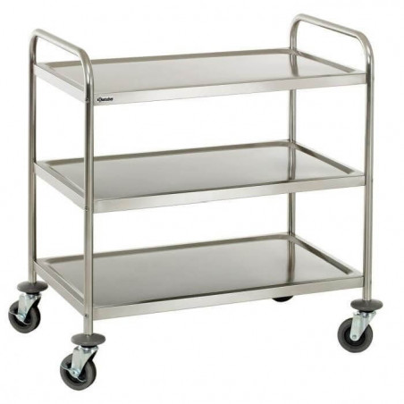 Chariot de service 800x500mm 3 plateaux