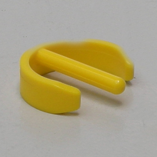 Clip jaune pour manche à trou