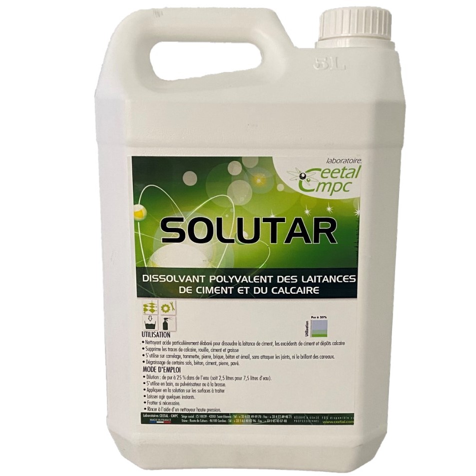 Dissolvant pour sols ciments SOLUTAR 5L
