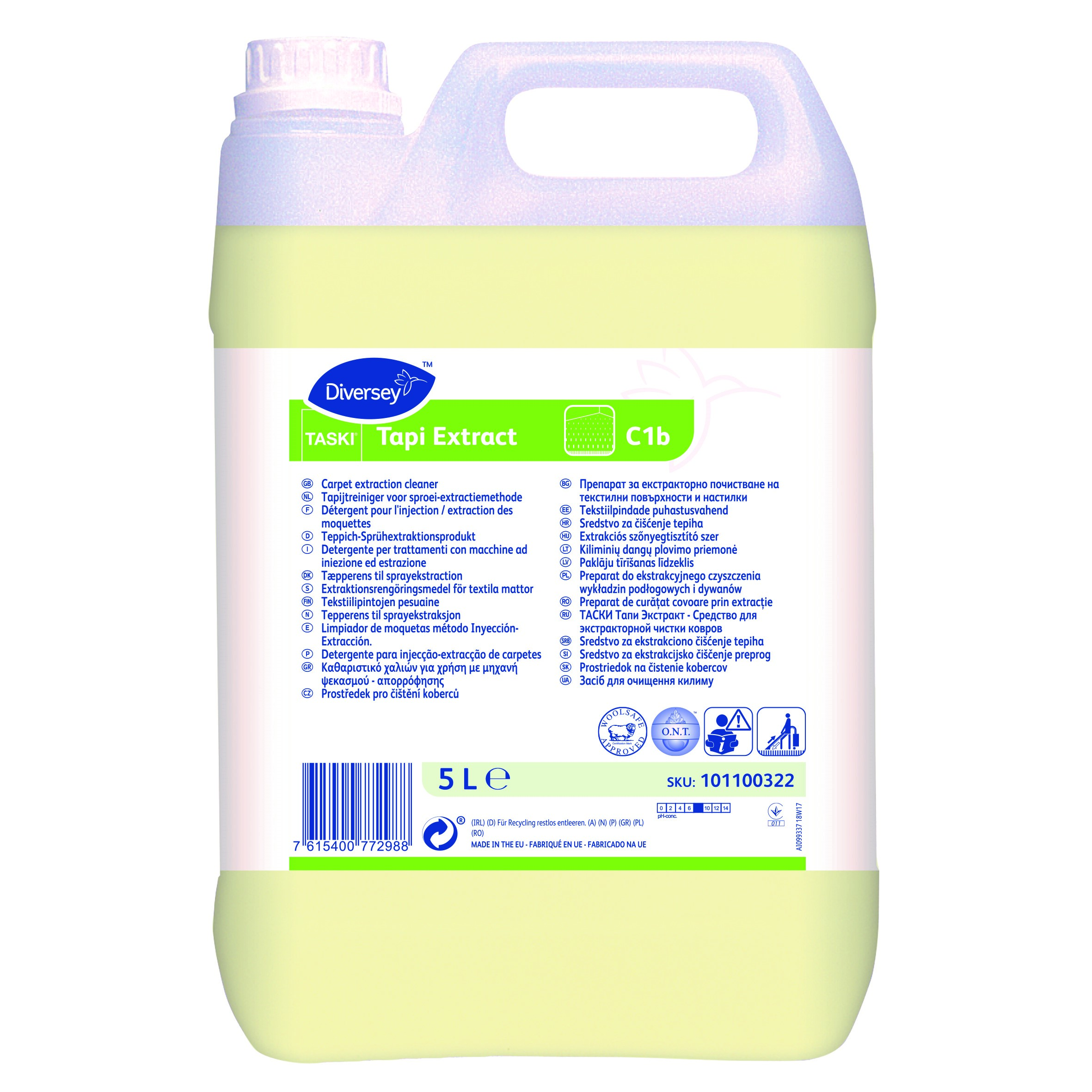 Détergent pour injecteur extracteur - 5L