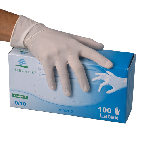 100 gants latex Xlarge 9/10