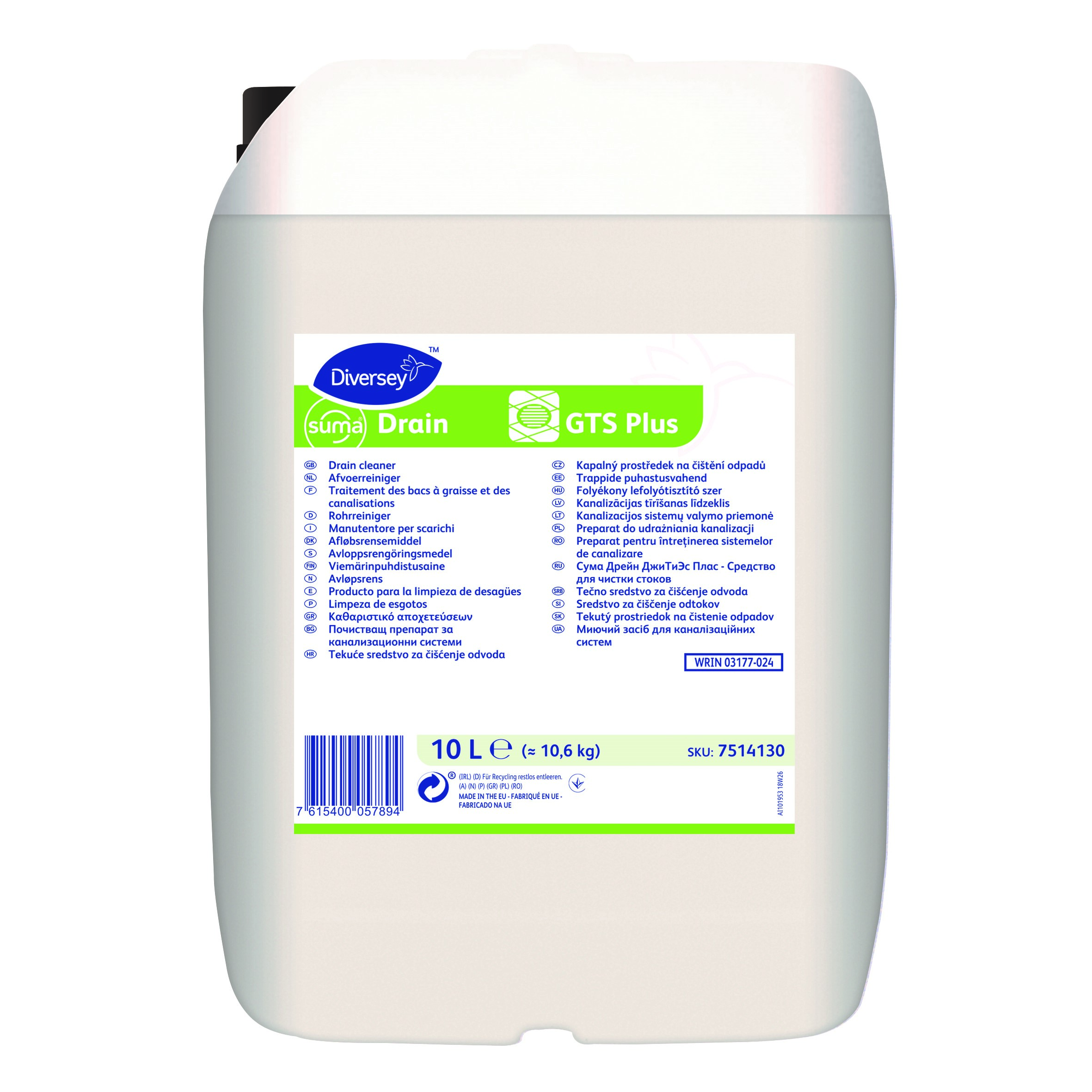 Produit de traitement des bacs à graisse et canalisations - 10 litres