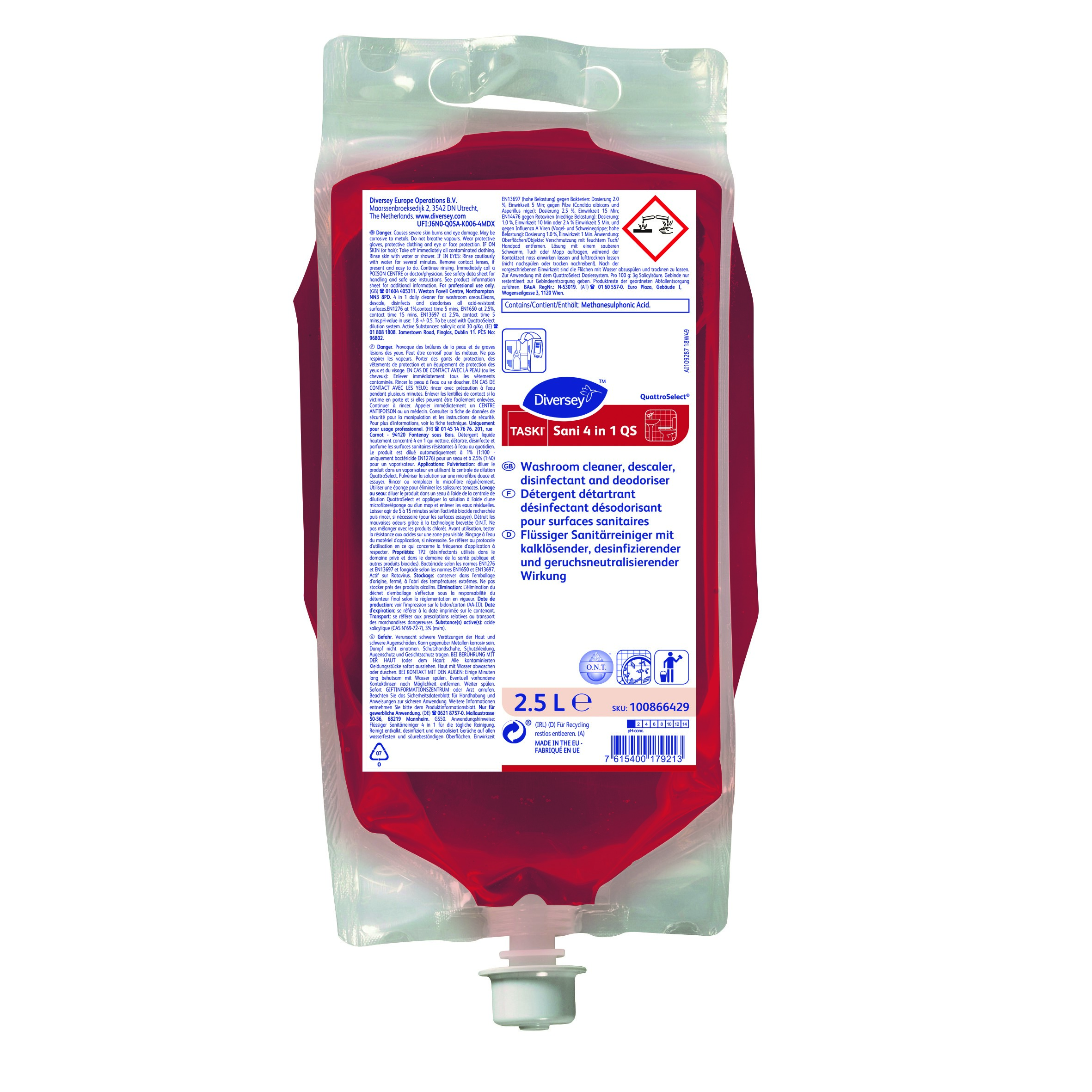 Détergent pour surfaces sanitaires 2.5L