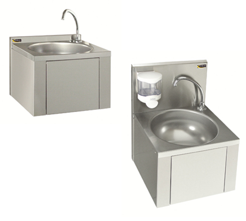 Lave mains cuve ronde avec dosseret