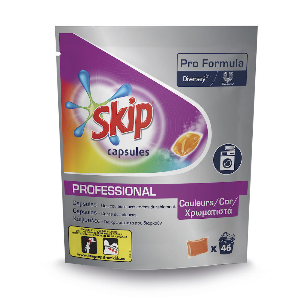 Lessive Skip 46 capsules couleur