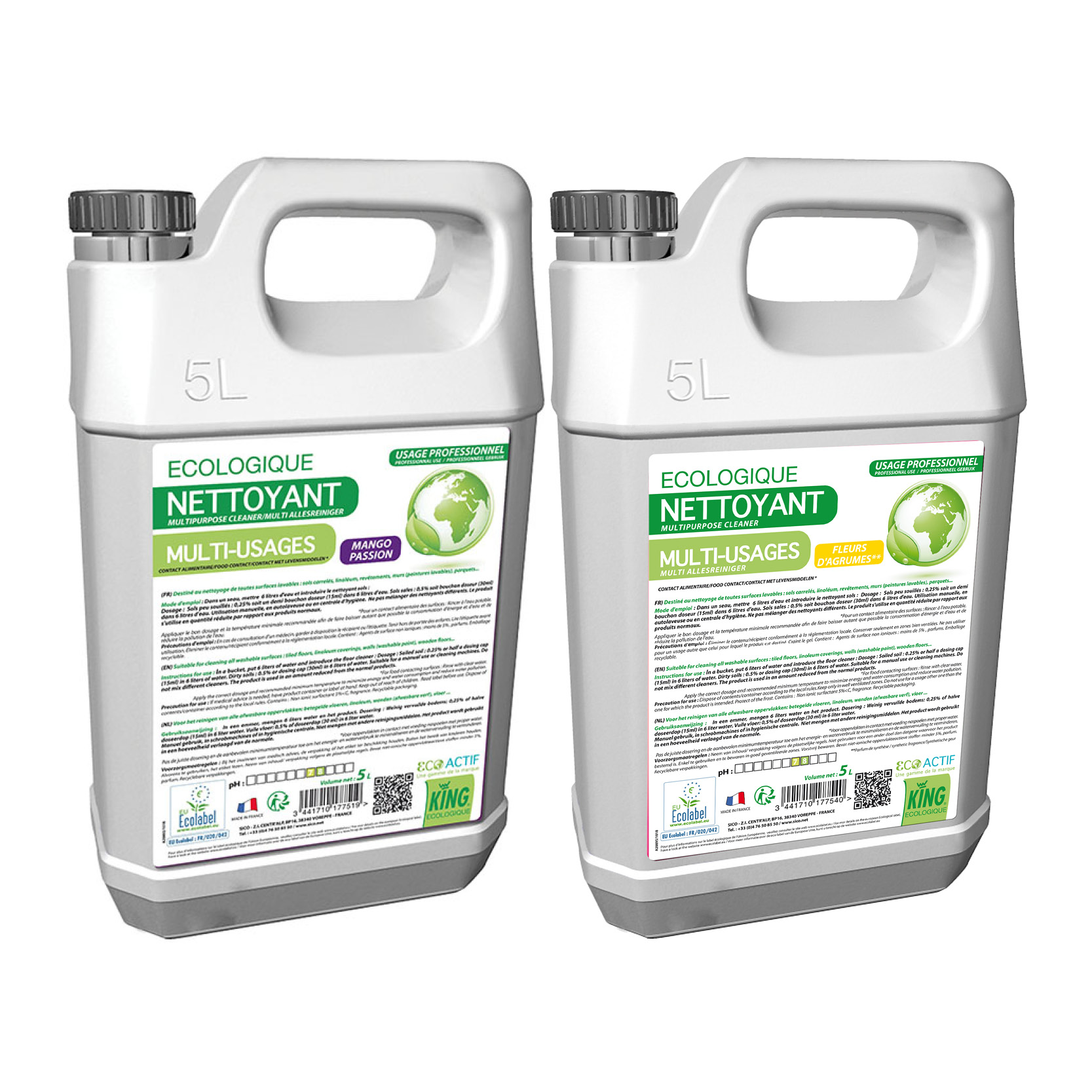 Nettoyant multi-usages King Eco'actif 5L