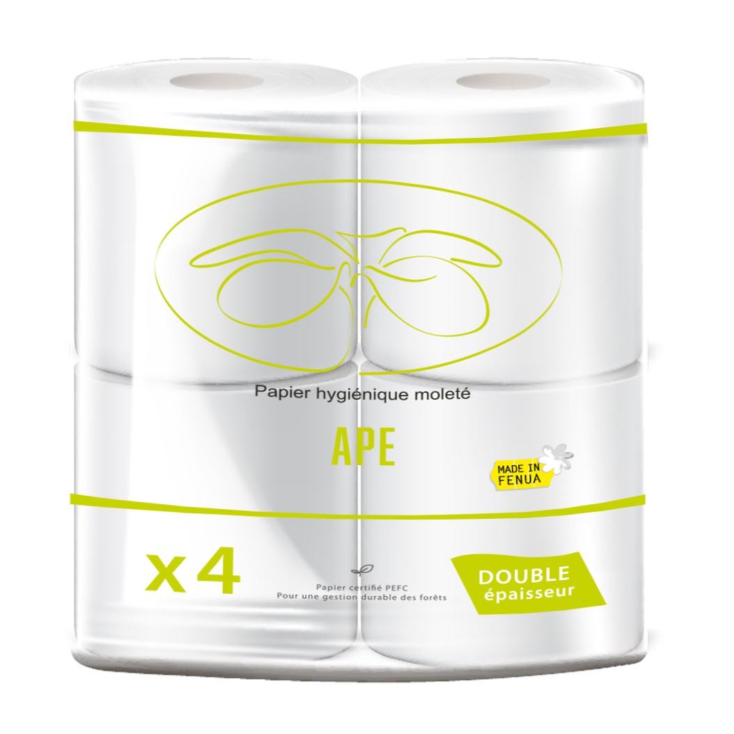 Papier hygiénique 4 rouleaux APE