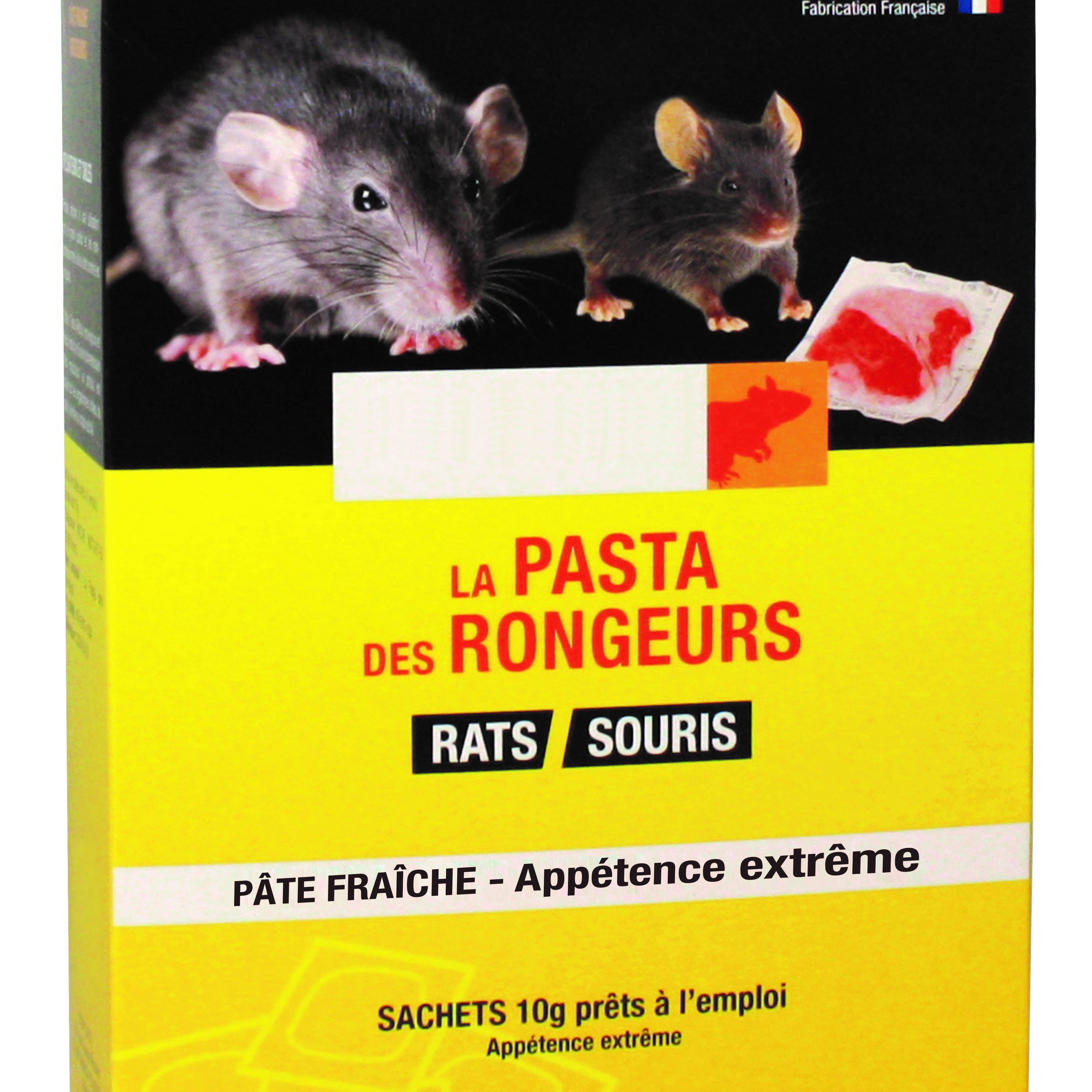 Pâte raticide en 15 sachets individuels de 10g