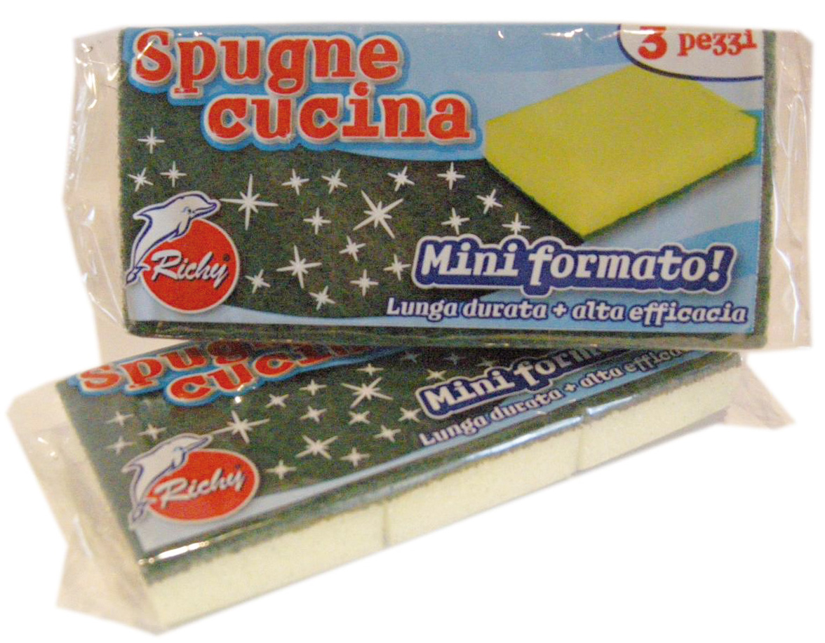 3 éponges à récurer synthétiques