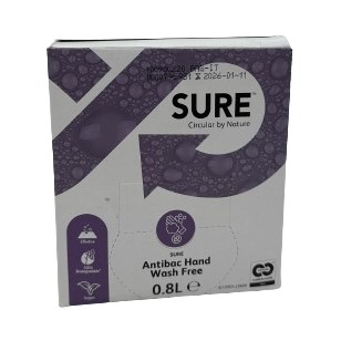 Savon désinfectant sans parfum ni colorant SURE ANTIBAC