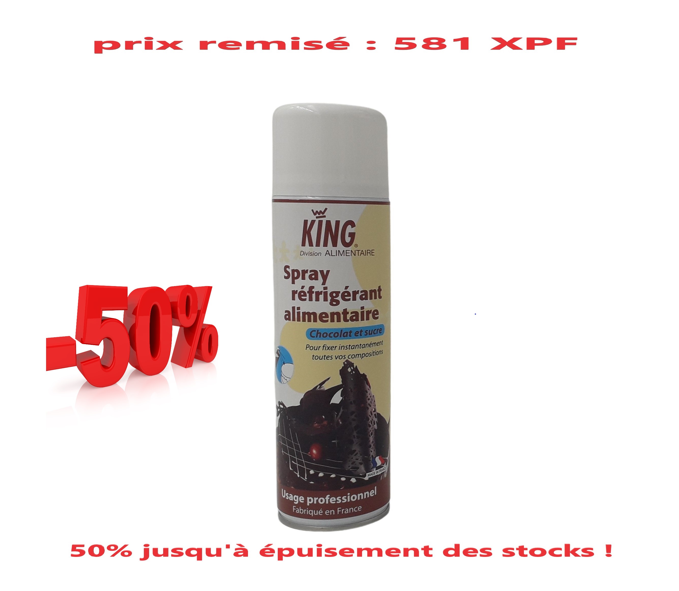 Spray réfrigérant alimentaire 500ml