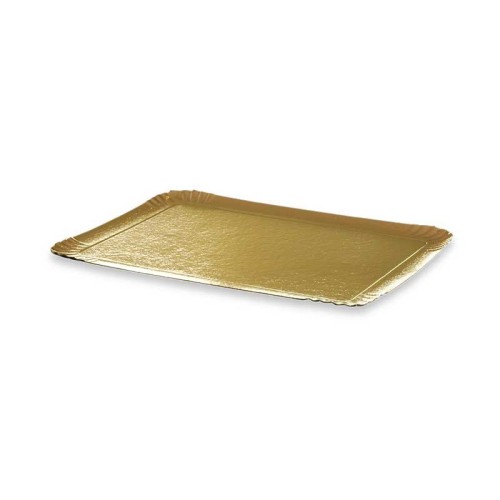 25 plateaux de présentation en carton doré 280x420mm