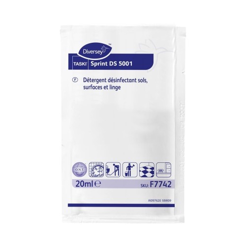 Détergent désinfectant DS 5001 - 250 doses  de 20 ml