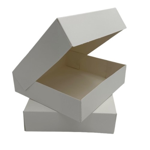 50 boîtes patissières en carton blanc