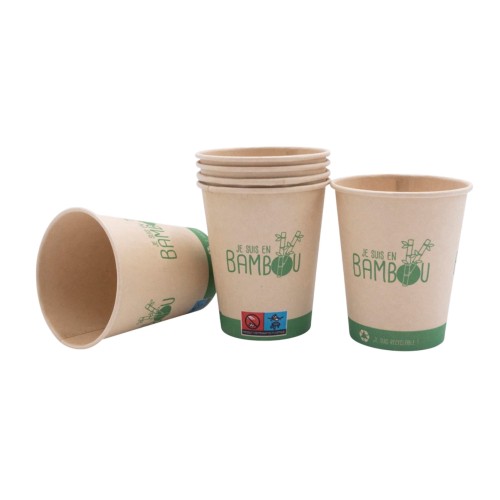 50 gobelets en bambou 30cl