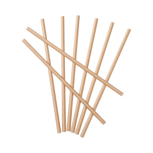 500 pailles kraft Ø6mm 200mm