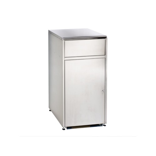 Borne à déchets à trappe basculante 120L