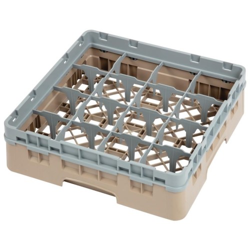 Casier plastique pour 16 verres 500x500mm