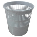Corbeille grise à papier ajourée 10 litres
