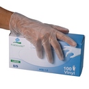 100 gants vinyle larges 8/9