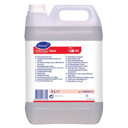 Gel hydroalcoolique Soft Care MED 5L