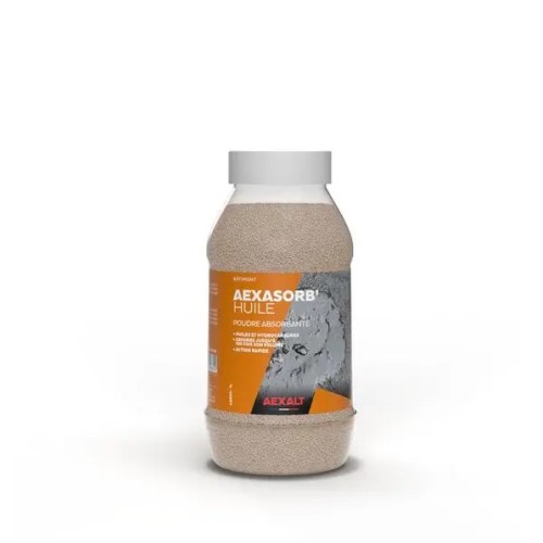 Poudre absorbante huiles et hydrocarbures 1L