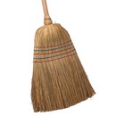 Balai paille de riz avec manche