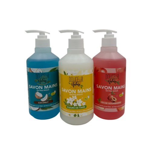 SAVON MAINS LIQUIDE 500ML (VARIANTES)